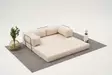 3-sits soffa Atelier del Sofa Comfort Cream Chenille 190x95x75 cm - Soffor - 8684283436279 - 5