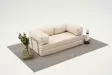 3-sits soffa Atelier del Sofa Comfort Cream Chenille 190x95x75 cm - Soffor - 8684283436279 - 3