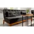 3-sits bäddsoffa Atelier del Sofa Fuoco Antracit Linne 184x80x80 cm - Bäddsoffor - 8681875597929 - 2
