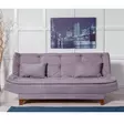 3-sits bäddsoffa Atelier del Sofa Kelebek Grå Tyg 190x85x90 cm - Bäddsoffor - 8681875323689 - 2