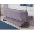 3-sits bäddsoffa Atelier del Sofa Kelebek Grå Tyg 190x85x90 cm - Bäddsoffor - 8681875323689 - 5
