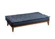 3-sits bäddsoffa Atelier del Sofa Fuoco Mörkblå Linne 180x80x78 cm - Bäddsoffor - 8681875323849 - 6