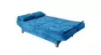 3-sits bäddsoffa Atelier del Sofa Kelebek Mörkblå Tyg 190x85x90 cm - Bäddsoffor - 8681875598179 - 1