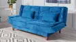 3-sits bäddsoffa Atelier del Sofa Kelebek Mörkblå Tyg 190x85x90 cm - Bäddsoffor - 8681875598179 - 2