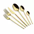 Bestickset Hermia Carre Guld Rostfritt Stål 36 Delar - Bestick och serveringsredskap - 8684283550449 - 1