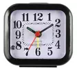 4Living Väckarklocka 7,5 cm - Tyst svepande visare (Svart/Vit) - Väckarklockor - 6410411160769 - 2