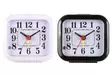 4Living Väckarklocka 7,5 cm - Tyst svepande visare (Svart/Vit) - Väckarklockor - 6410411160769 - 1