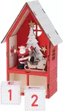 Adventskalender i trä Hus med LED-ljus - Juldekorationer och textilier - 8719987716539 - 3