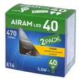 Airam Led mainoslamppu 5,5W 2kpl myyntipakkaus - Lampor och lysrör - 6435200231659 - 2