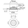 Alasvalo Led Airam Cosmo DIM IP20 valk - Tak- och vägglampor - 6435200217349 - 6