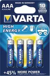 Alkaliska batterier AAA 1.5 High Energy 4 st - Alkaliska batterier - 4008496559749 - 6