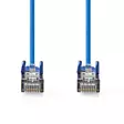 CAT5e nätverkskabel | SF/UTP | RJ45 hane | RJ45 hane | 2.00 m | Rund | PVC | Blå | Label - Dator och nätverk - 5412810422609 - 10