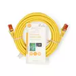 CAT6 Nätverkskabel | RJ45 hane | RJ45 hane | S/FTP | 5.00 m | Rund | LSZH | Gul | Label - Dator och nätverk - 5412810424139 - 66