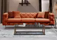 3-sits soffa Atelier del Sofa Como Orange Polyester 237x90x73 cm - Soffor - 8683342529099 - 1