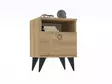 Sängbord Hanah Home Barlo Safir Spånskiva 40x50x40 cm - Nattduksbord - 8681875809329 - 2