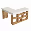 Skrivbord Hanah Home Ct5 Aw Furu Vit Spånskiva 129x72x120 cm - Skrivbord - 8683342403689 - 9