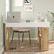 Skrivbord Hanah Home Ct5 Aw Furu Vit Spånskiva 129x72x120 cm - Skrivbord - 8683342403689 - 3
