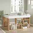 Skrivbord Hanah Home Ct5 Aw Furu Vit Spånskiva 129x72x120 cm - Skrivbord - 8683342403689 - 4