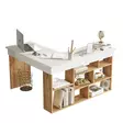 Skrivbord Hanah Home Ct5 Aw Furu Vit Spånskiva 129x72x120 cm - Skrivbord - 8683342403689 - 6