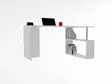 Skrivbord Hanah Home Cayko Vit Spånskiva 130x73,8x50 cm - Skrivbord - 8681875883169 - 2