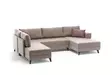 Hörnbäddsoffa Atelier del Sofa Efsun Cream Polyester Linne 300x202x78 cm - Soffor - 8682870658929 - 5