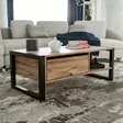 Soffbord Hanah Home Haldizen Furu Svart Spånskiva Metall 105x40x55 cm - Soffbord - 8681875826319 - 1
