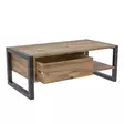 Soffbord Hanah Home Haldizen Furu Svart Spånskiva Metall 105x40x55 cm - Soffbord - 8681875826319 - 4