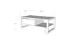 Soffbord Hanah Home Haldizen Furu Svart Spånskiva Metall 105x40x55 cm - Soffbord - 8681875826319 - 7