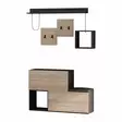 Hallmöbel Hanah Home Holdon Antracit Ek Spånskiva 120x76x17 cm - Hallskåp - 8681181806449 - 3