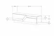 TV-bänk Hanah Home Koza Valnöt Spånskiva 160x45x40 cm - TV-bänkar - 8683342050029 - 5