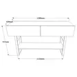 Konsolbord Hanah Home Ml24A Furu Spånskiva 139x75,7x43 cm - Byråer och skåp - 8683342772259 - 6