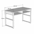 Skrivbord Hanah Home Misto Safir Spånskiva 120x72x60 cm - Skrivbord - 8681875587869 - 4