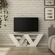 TV-bänk Hanah Home Pipralla Vit Spånskiva 110x40x30 cm - TV-bänkar - 8681875101119 - 1