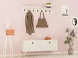 Hallmöbel Hanah Home Rupa Vit Spånskiva 113x48,5x35 cm - Möbler - 8683342460729 - 1