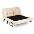 2-sits bäddsoffa Atelier del Sofa Sando Cream Polyester 175x133x81 cm - Bäddsoffor - 8683342388849 - 3