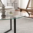 Soffbord Hanah Home Trio Sehpa Transparent Svart Härdat Glas 75x42x75 cm - Soffbord - 8682870558649 - 4