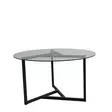 Soffbord Hanah Home Trio Sehpa Transparent Svart Härdat Glas 75x42x75 cm - Soffbord - 8682870558649 - 6
