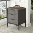 Byrå Hanah Home Vs3 Cga Brun Grå Antracit Spånskiva 54x70x44,5 cm - Möbler - 8683342510899 - 1