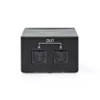 TosLink Splitter | Tvåvägs | Ingång för audio/video/dataanslutningar: TosLink Female | Audio / video / dataanslutningar utgång: 2x TosLink | Knapp | Metall | Svart - Ljudomkopplare och fördelare - 5412810403769 - 10