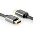 High Speed HDMI kabel med Ethernet | HDMI Kontakt | HDMI Kontakt | 4K@60Hz | ARC | 18 Gbps | 5.00 m | Rund | Bomull | Grått Med Metall | Kartong med täckt fönster - HDMI-kablar - 5412810318919 - 5