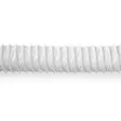 Luft Utloppsslang PVC | 100 mm | 1.50 m | Passar till: Luftventilation / Torktumlare | Vit - Reservdelar - 5412810301539 - 30