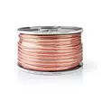 Högtalarkabel | 2 x 4.00 mm² | Koppar | 100.0 m | Rund | PVC | Transparent | Rulle - Ljudkablar - 5412810312269 - 66