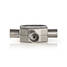 Satellite & Antenn Adapter | 2x Coax Hane | IEC (Koax) Hona | Nickelplaterad | 75 Ohm | T-Splitter | Metall | Vit | 1 st. | Låda - Antennkontakter och adaptrar - 5412810265619 - 6
