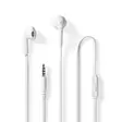 Trådbundna Hörlurar | 3.5 mm | Kabellängd: 1.20 m | Inbygd mikrofon | Volymkontroll | Vit - In-ear hörlurar - 5412810412549 - 1