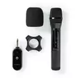 Trådlöst Mikrofon Set | 20 Kanaler | 1 mikrofon | Kardioid | 70 Hz - 13 kHz | 1000 Ohm | -95 dB | Volymkontroll | Svart - Mikrofoner och karaokemaskiner - 5412810330829 - 75