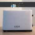 Leiv=C3=A4npaahdin valkoinen 700w Livia - Smörgåsgrillar och brödrostar - 6438151018959 - 5