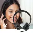 PC headset | On-Ear | Stereo | Bluetooth | Vikbara Mikrofon | Svart - Nedis produkter - 5412810418589 - 5