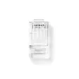 RJ45-kontakt | Hane | Solid UTP CAT5e | Rak | Guldplaterad | 10 st. | Polycarbonate | Transparent | Låda - Dator och nätverk - 5412810289349 - 1
