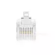 RJ45-kontakt | Hane | Solid UTP CAT5e | Rak | Guldplaterad | 10 st. | Polycarbonate | Transparent | Låda - Dator och nätverk - 5412810289349 - 10