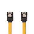 SATA kabel | 6 Gbps | SATA 7-Pin Hona | SATA 7-Pin Hona | Nickelplaterad | 0.50 m | Platt | PVC | Gul | Låda - Dator och nätverk - 5412810422289 - 1